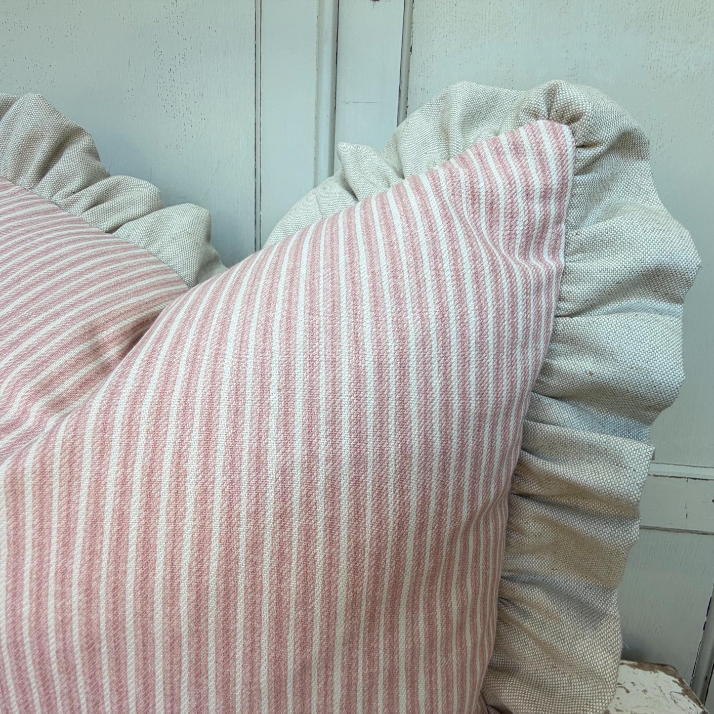Cushions Made In Fermoie Luxury Designer Poulton Stripe Light Pink Cushion Pillow Throw Cover