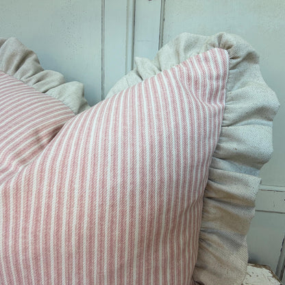 Cushions Made In Fermoie Luxury Designer Poulton Stripe Light Pink Cushion Pillow Throw Cover