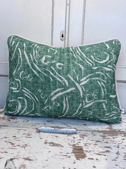 Cushions Made In Fermoie Pebble Decorative Bright Green Cotton Cushion Pillow Throw Cover