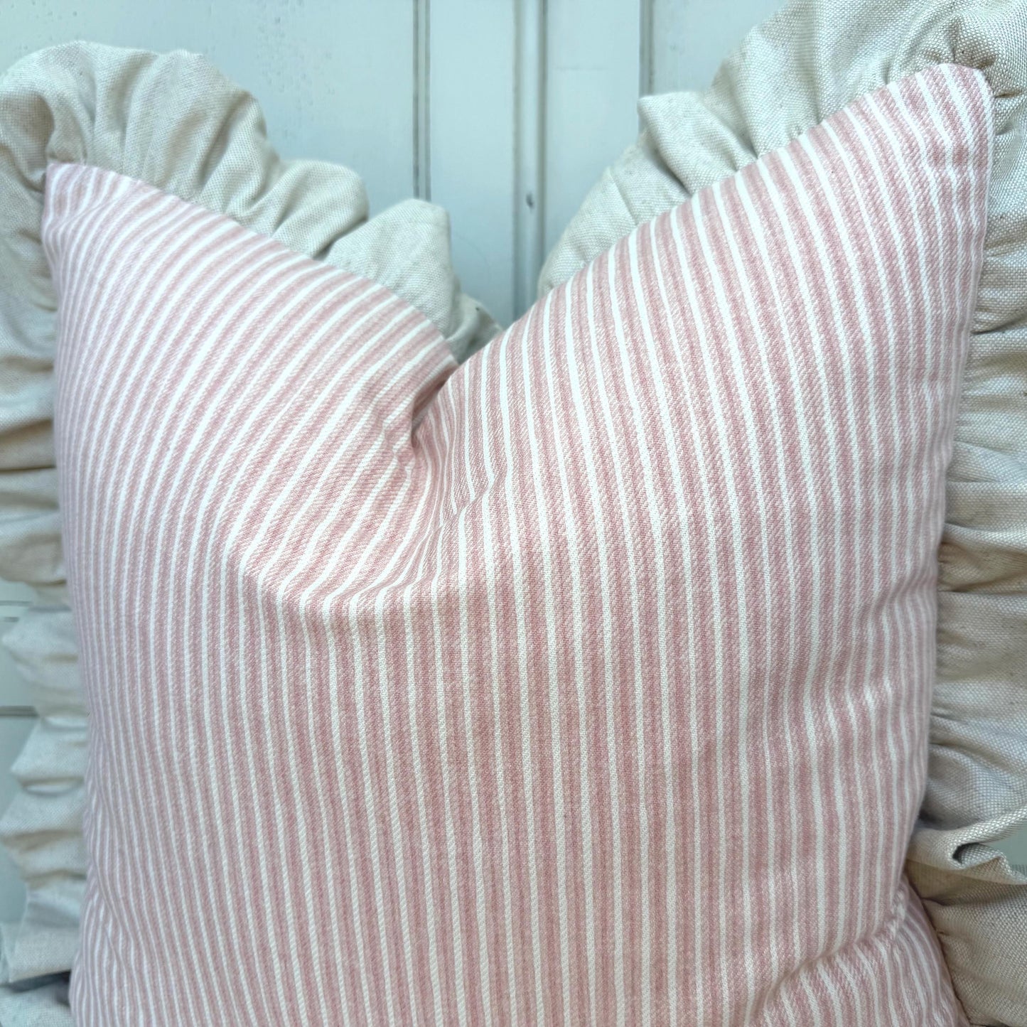 Cushions Made In Fermoie Luxury Designer Poulton Stripe Light Pink Cushion Pillow Throw Cover