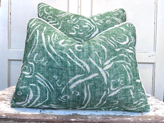 Cushions Made In Fermoie Pebble Decorative Bright Green Cotton Cushion Pillow Throw Cover