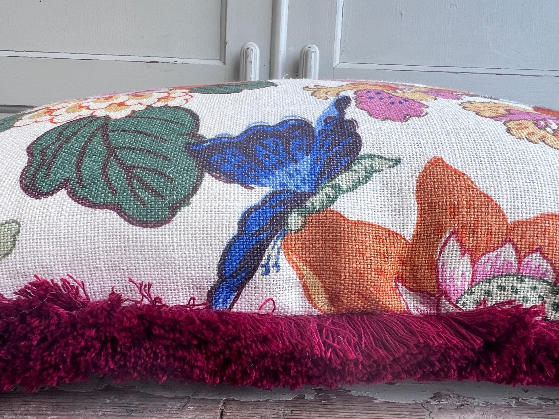 GP & Baker Magnolia Luxury Designer Cream Blue Orange Decorative Cushion Pillow Throw Cover