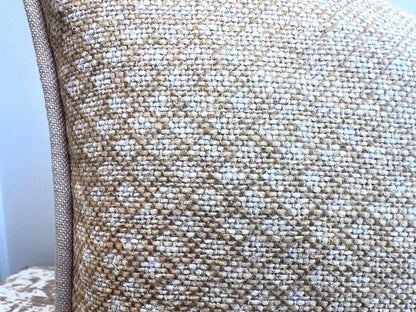 Cushions Made In Fermoie Figured Beige Linen Cushion Pillow Throw Cover