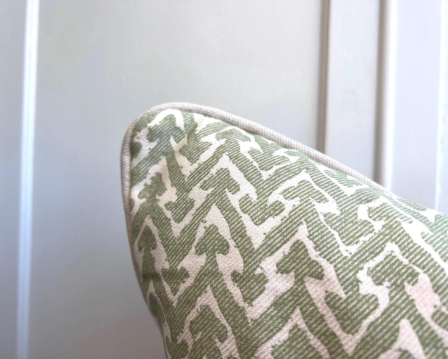 Cushions Made In Fermoie Rabanna Luxury Designer Decorative Pale Green Cotton Cushion Pillow Throw Cover