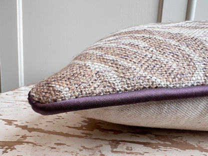 Cushions Made In Fermoie Savernake Linen Luxury Designer Decorative Pale Beige Cushion Pillow Throw Cover