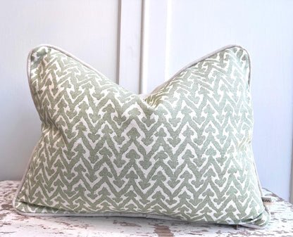 Cushions Made In Fermoie Rabanna Luxury Designer Decorative Pale Green Cotton Cushion Pillow Throw Cover