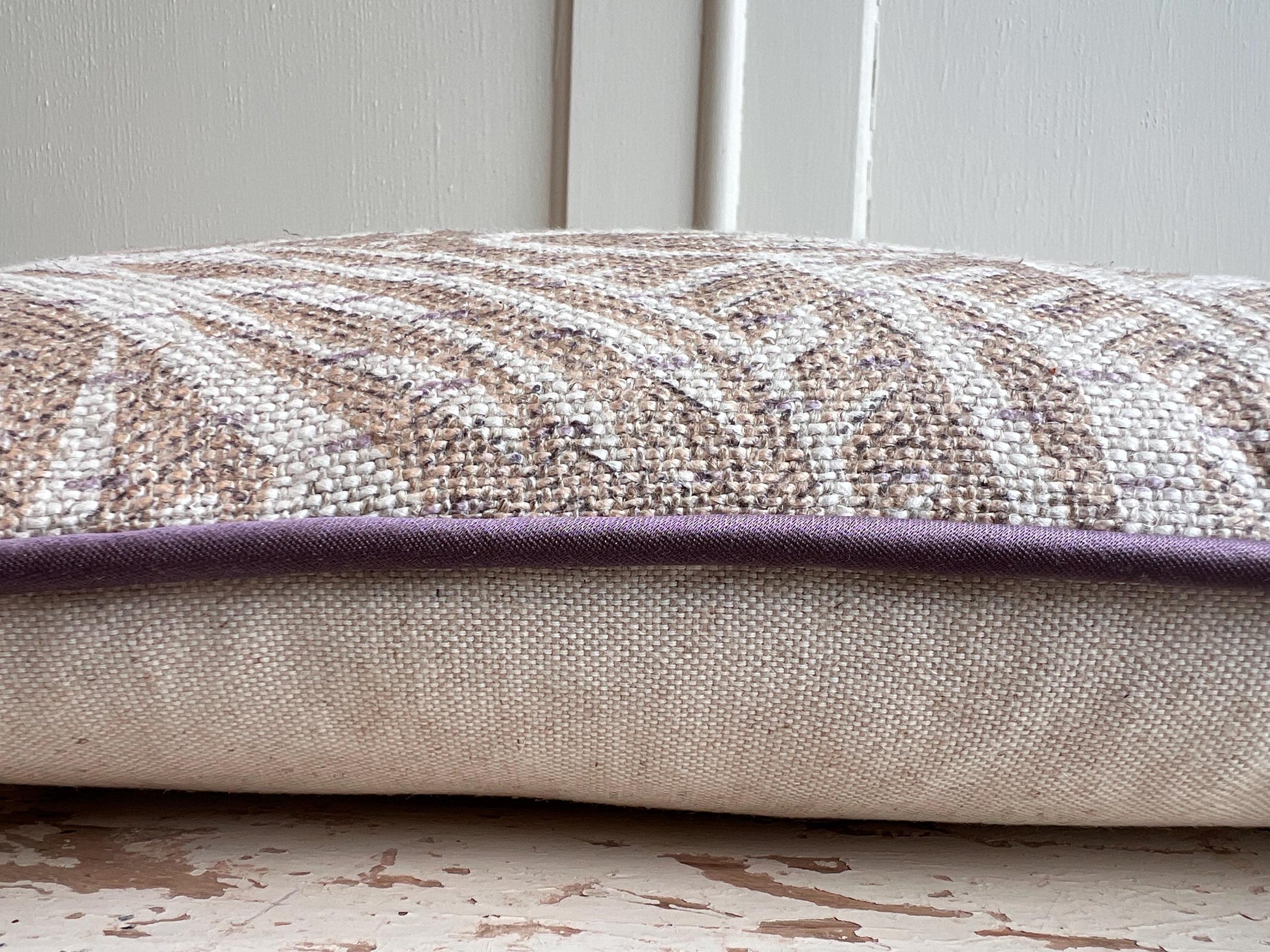 Cushions Made In Fermoie Savernake Linen Luxury Designer Decorative Pale Beige Cushion Pillow Throw Cover