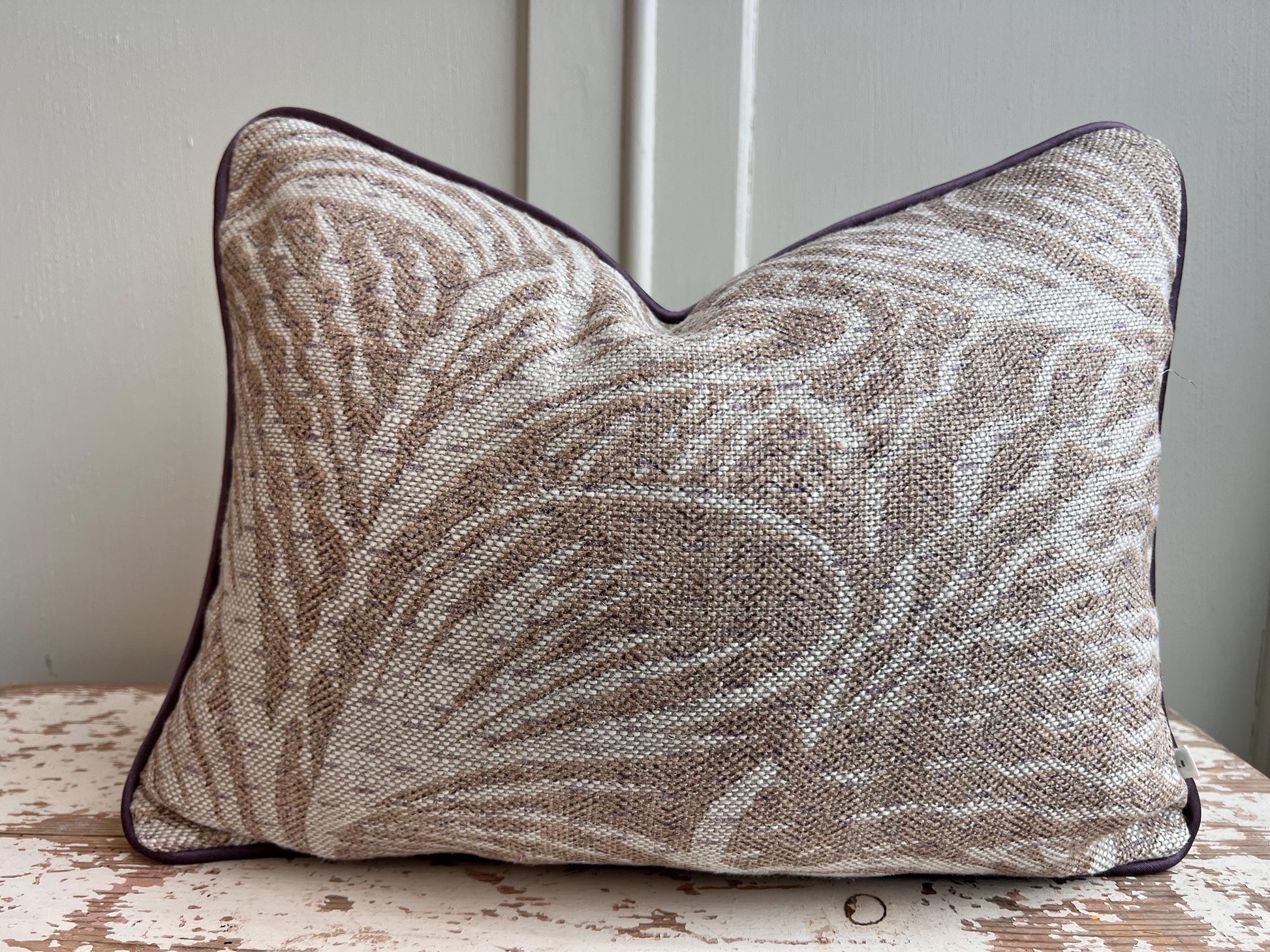 Cushions Made In Fermoie Savernake Linen Luxury Designer Decorative Pale Beige Cushion Pillow Throw Cover