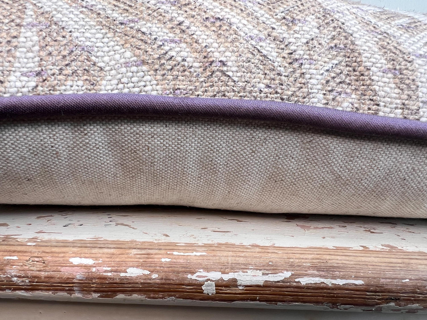 Cushions Made In Fermoie Savernake Linen Luxury Designer Decorative Pale Beige Cushion Pillow Throw Cover