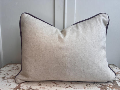 Cushions Made In Fermoie Savernake Linen Luxury Designer Decorative Pale Beige Cushion Pillow Throw Cover