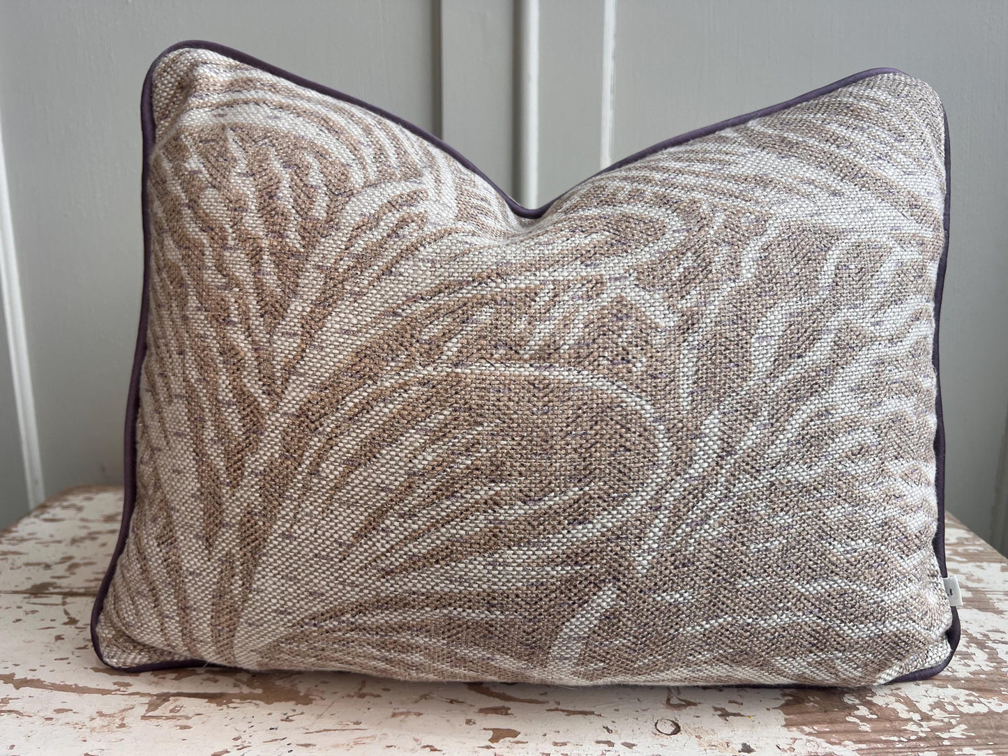 Cushions Made In Fermoie Savernake Linen Luxury Designer Decorative Pale Beige Cushion Pillow Throw Cover