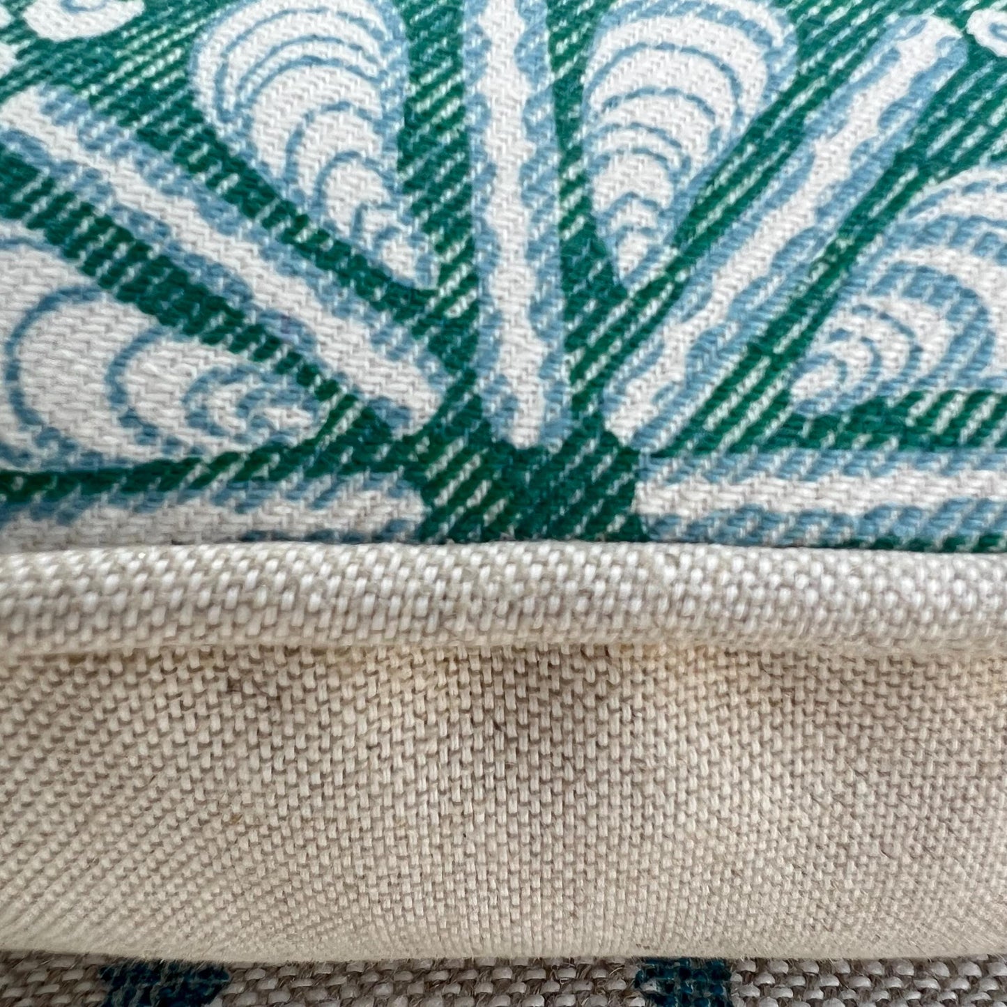 Cushions Made In Fermoie Shell Grotto Luxury Designer Decorative Teal Green Cotton Cushion Pillow Throw Cover