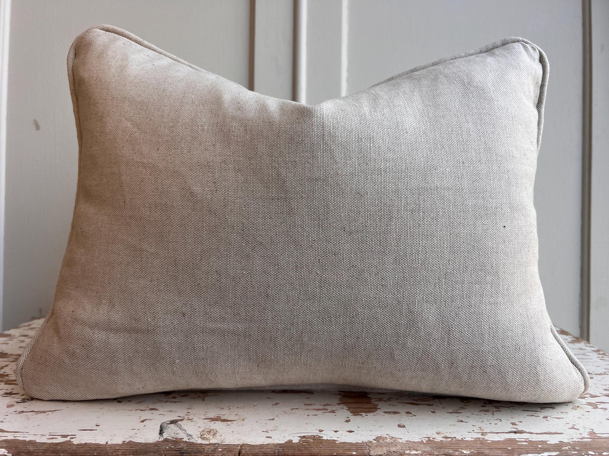 Fermoie Whittle Cushion Cover Luxury Rich Raspberry Yellow Linen Throw Pillow