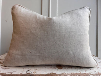 Fermoie Whittle Cushion Cover Luxury Rich Raspberry Yellow Linen Throw Pillow