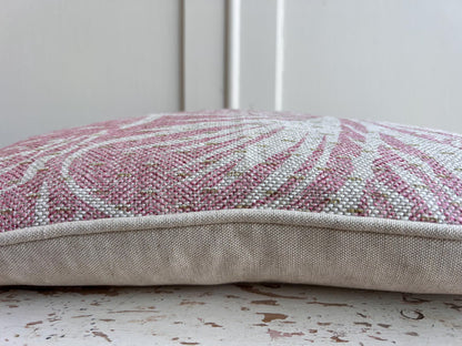 Cushions made in Fermoie Savernake Linen Cushion Cover Pale Pink Designer Pillow