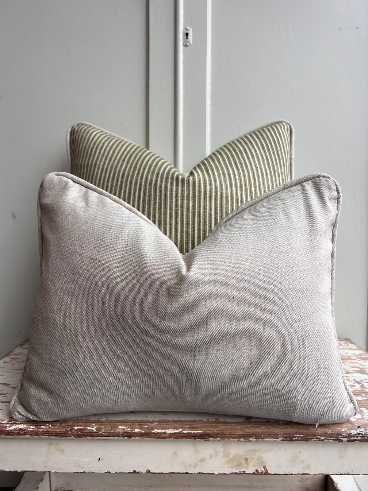 Cushions Made In Fermoie Figured Luxury Designer Decorative Green Linen Cushion Pillow Throw Cover