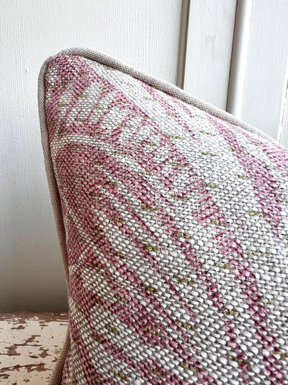 Cushions made in Fermoie Savernake Linen Cushion Cover Pale Pink Designer Pillow