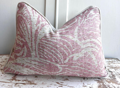 Cushions made in Fermoie Savernake Linen Cushion Cover Pale Pink Designer Pillow