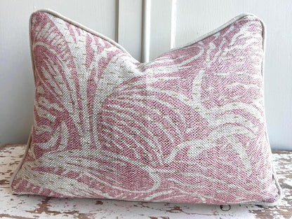 Cushions made in Fermoie Savernake Linen Cushion Cover Pale Pink Designer Pillow