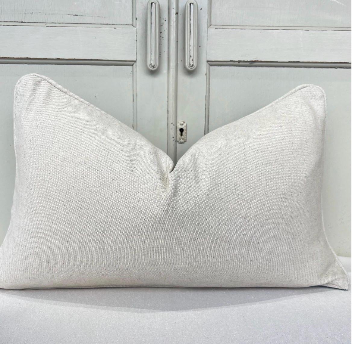 Mulberry Flying Ducks Cream Blue Luxury Cushion Pillow Cover Lumbar Rectangular