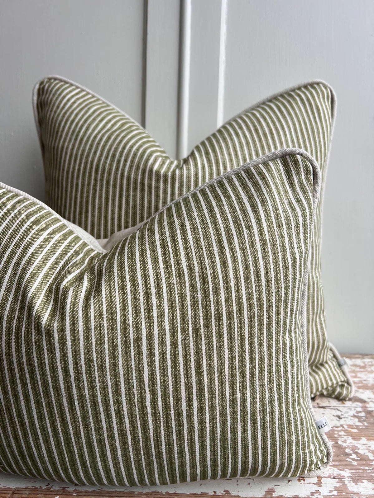 Cushions Made In Fermoie Figured Luxury Designer Decorative Green Linen Cushion Pillow Throw Cover