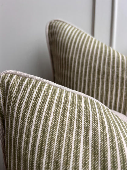 Cushions Made In Fermoie Figured Luxury Designer Decorative Green Linen Cushion Pillow Throw Cover