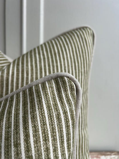 Cushions Made In Fermoie Figured Luxury Designer Decorative Green Linen Cushion Pillow Throw Cover