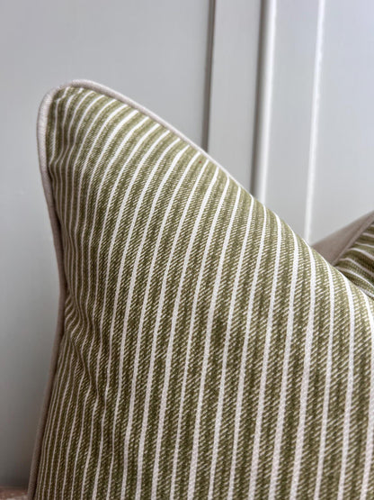 Cushions Made In Fermoie Figured Luxury Designer Decorative Green Linen Cushion Pillow Throw Cover