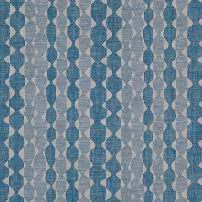 Fermoie Whittle Luxury Designer Decorative Bright Blue Neutral Linen Cushion Pillow Throw Cover