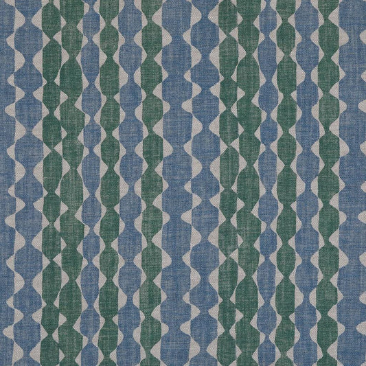 Fermoie Whittle Luxury Designer Decorative Blue Green Neutral Linen Cushion Pillow Throw Cover