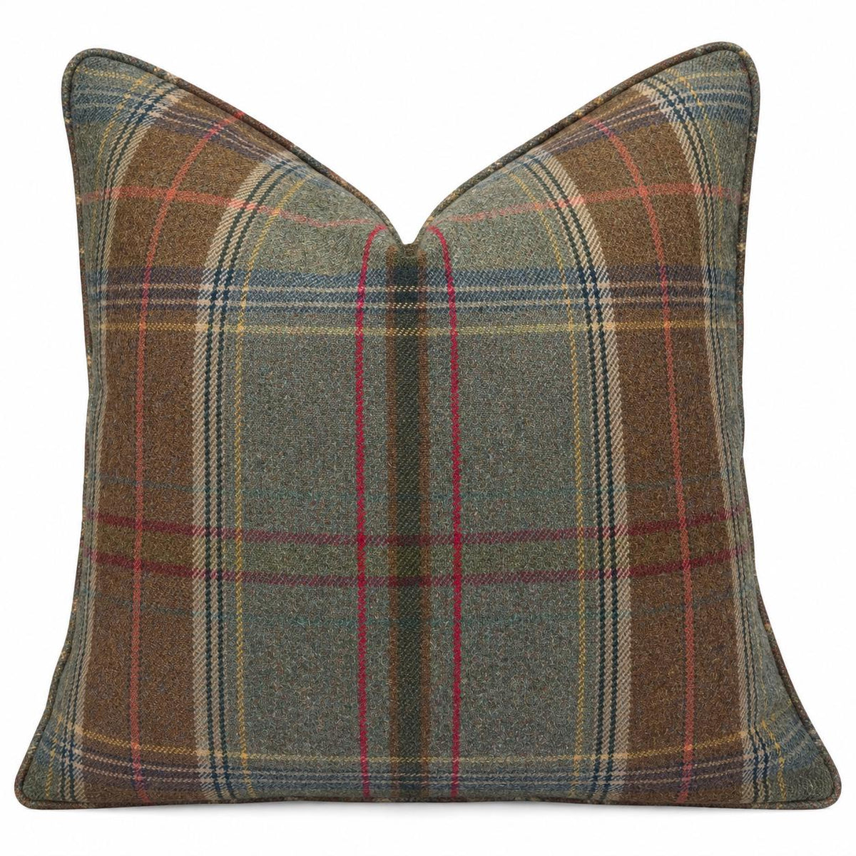 Lee Jofa Mulberry Luxury Designer Shetland Plaid Decorative Cushion Pillow Sofa Cover