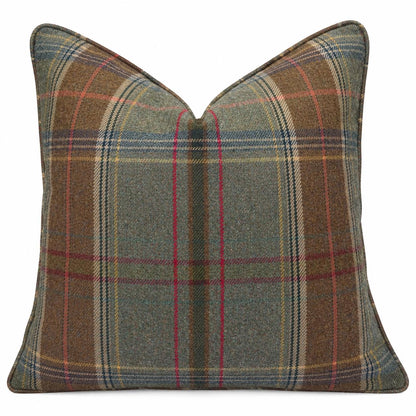 Lee Jofa Mulberry Luxury Designer Shetland Plaid Decorative Cushion Pillow Sofa Cover