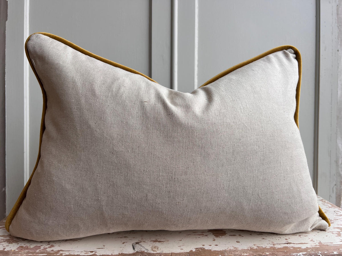 Mulberry Flying Ducks Navy Red Luxury Cushion Pillow Cover Lumbar Rectangular