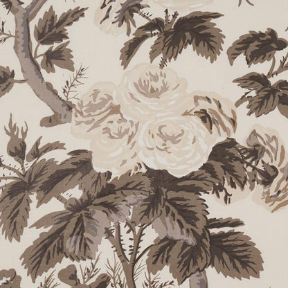 Schumacher Luxury Designer "Pyne Hollyhock" Charcoal Floral White Grey Cushion Pillow Sofa Cover