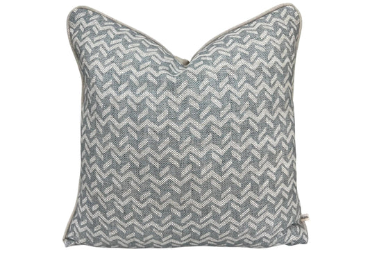 Cushion Covers Made In Fermoie Chiltern Luxury Designer Decorative Neutral Pale Blue Linen Cushion Pillow Throw Cover