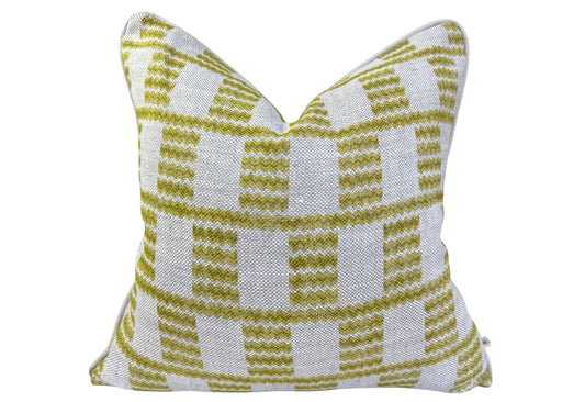 Cushions Made In Fermoie Cove Linen Luxury Designer Decorative Chartreuse Neutral Cushion Pillow Throw Cover
