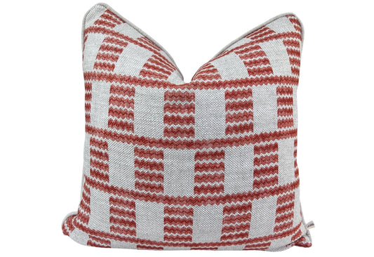 Cushions Made In Fermoie Cove Linen Luxury Designer Decorative Tomato Red Neutral Cushion Pillow Throw Cover