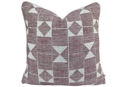 Cushions Made In Fermoie Flag Decorative Burgundy Red Neutral Linen Cushion Pillow Throw Cover