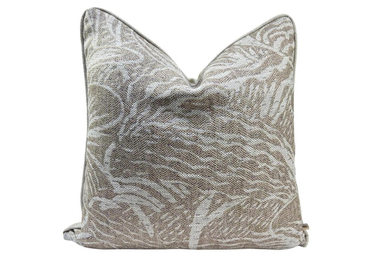 Cushions Made In Fermoie Savernake Linen Luxury Designer Decorative Pale Beige Cushion Pillow Throw Cover