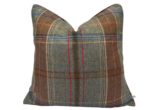 Lee Jofa Mulberry Luxury Designer Shetland Plaid Decorative Cushion Pillow Sofa Cover