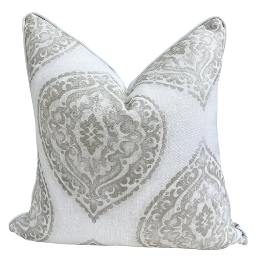 Jane Churchill Blakewater Designer Linen Beige Neutral Fabric Sofa Cushion Pillow Cover Throw