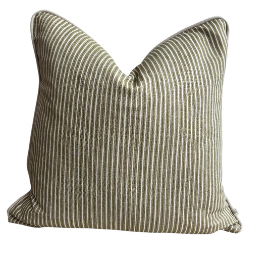 Cushions Made In Fermoie Luxury Designer Poulton Stripe Green Cushion Pillow Throw Cover