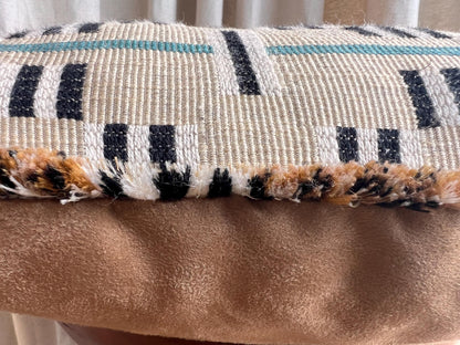 Sister Ashby Pillow Cover Afua in Walnut Colourway Starburst Blue Tan Olive Ivory Pillow Cushion Cover