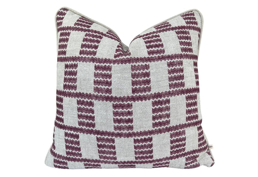 Cushions Made In Fermoie Cove Linen Luxury Designer Decorative Plum Neutral Cushion Pillow Throw Cover