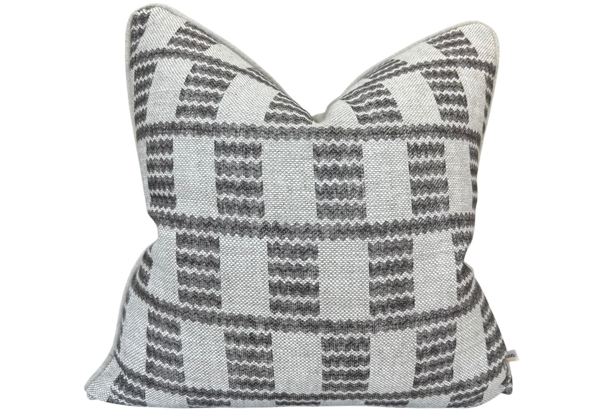 Cushions Made In Fermoie Cove Linen Luxury Designer Decorative Grey Neutral Cushion Pillow Throw Cover