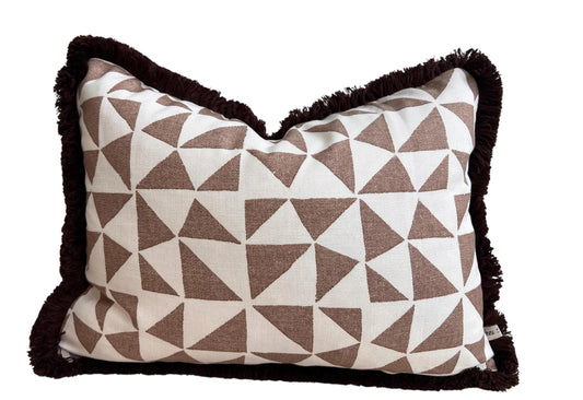 Cushions Made In Fermoie Circus Brown Cotton Cushion Pillow Throw Cover