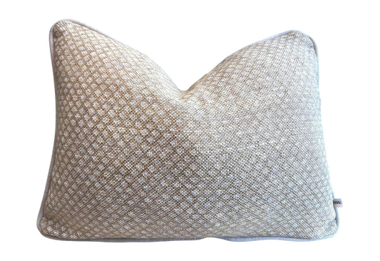 Cushions Made In Fermoie Figured Beige Linen Cushion Pillow Throw Cover