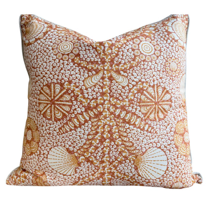 Cushions Made In Fermoie Shell Grotto Luxury Designer Decorative Beige Orange Red Cotton Cushion Pillow Throw Cover