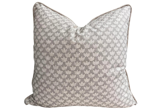 Cushions Made In Fermoie Eythorne Luxury Designer Decorative Grey Neutral Cotton Cushion Pillow Throw Cover
