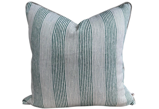 Cushions Made In Fermoie Ticking Stripe Decorative Green Cotton Cushion Pillow Throw Cover